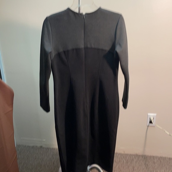 G I L L  dark charcoal grey thermal knit dress - Picture 2 of 6